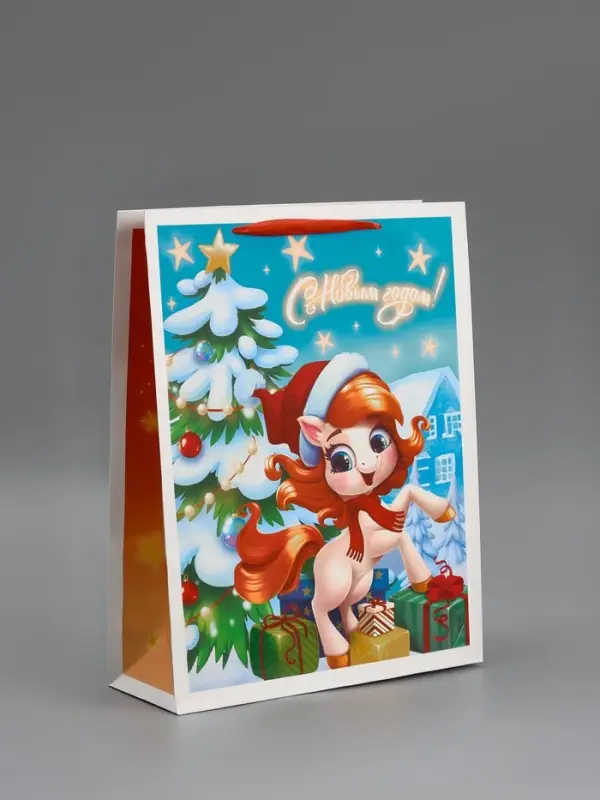 Пакет ламинированный подарочный «С Новым годом», L 31×40×11.5 см Пакет ламинированный подарочный «С Новым годом», L 31×40×11.5 см