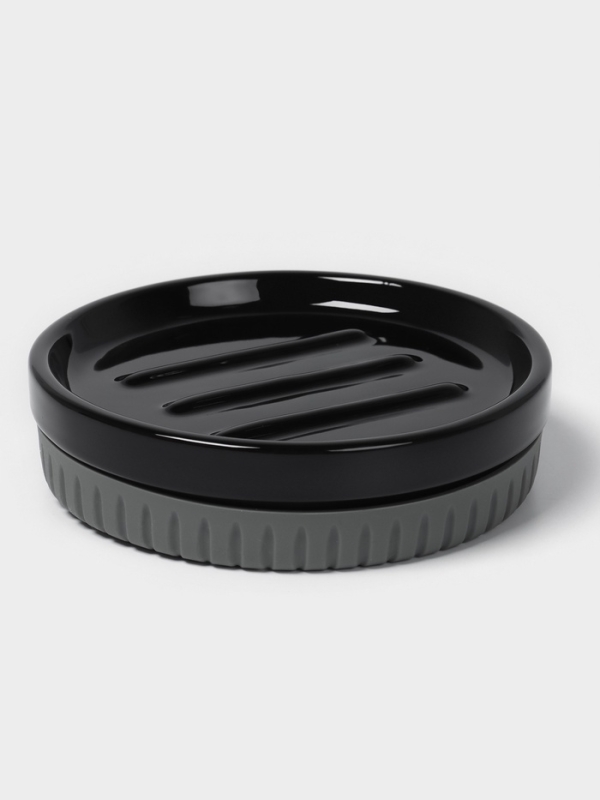 Набор для ванной Набор для ванной "Глянец" 3 предмета (дозатор для мыла, стакан, мыльница)