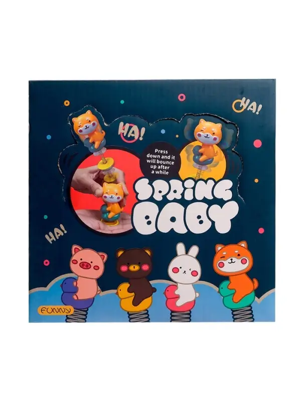 Фигурка животного «Прыгающие зверята», антистресс, на присоске, МИКС