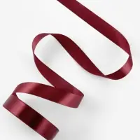 Лента атласная, 20 мм, 23&plusmn;1 м, бордовая №48