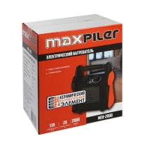 Тепловая пушка MAXPILER MEH-2000, электрическая, 1000/2000 Вт, 139 м3/ч, до 20 м2