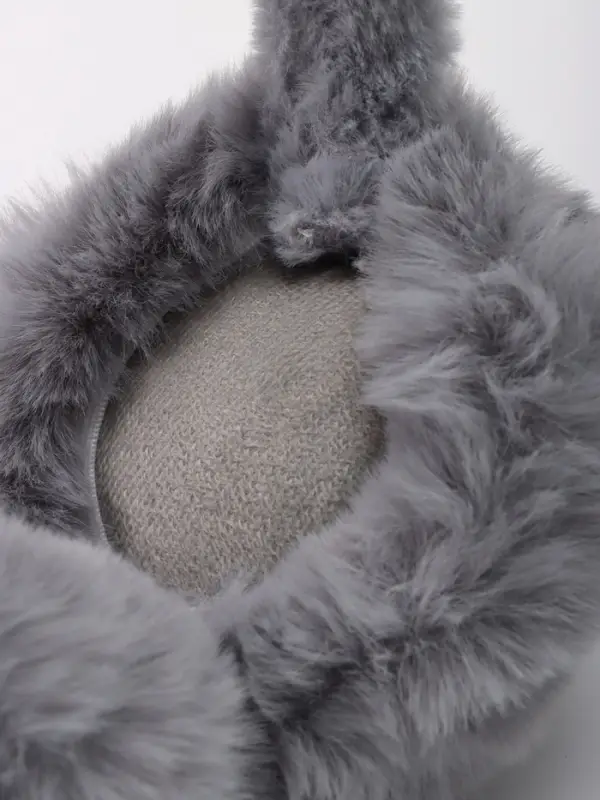 Меховые наушники складные женские MINAKU, серые, размер 54-58 Меховые наушники складные женские MINAKU, серые, размер 54-58