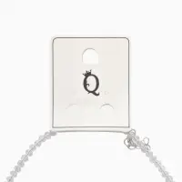 Чокер &laquo;Бабочка&raquo;, хрусталь, белый в серебре, 36 см + 5 см доп, цепочка