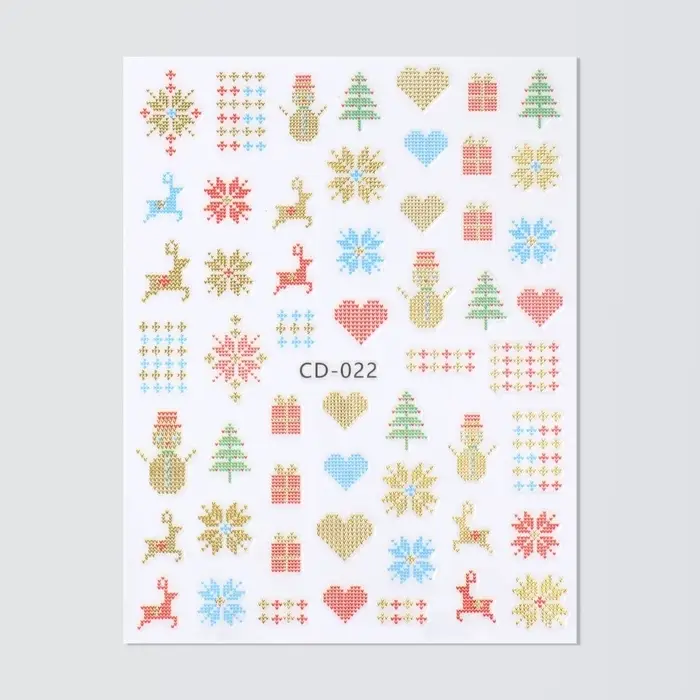 Наклейки для ногтей &laquo;Зимний орнамент&raquo;, цвет разноцветный