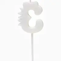 Свеча для торта цифра 3 «Зверюшка», 5 см Свеча для торта цифра 3 «Зверюшка», 5 см