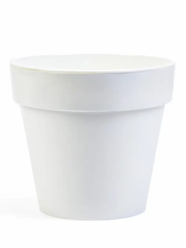 Кашпо со вставкой  Кашпо со вставкой "Порто" 3,5л, D20 см, h-19 см, цвет белый