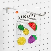 Крючок одинарный для металлической перфорированной панели, d=6 мм, L=25 см, шаг 25 мм, цвет хром