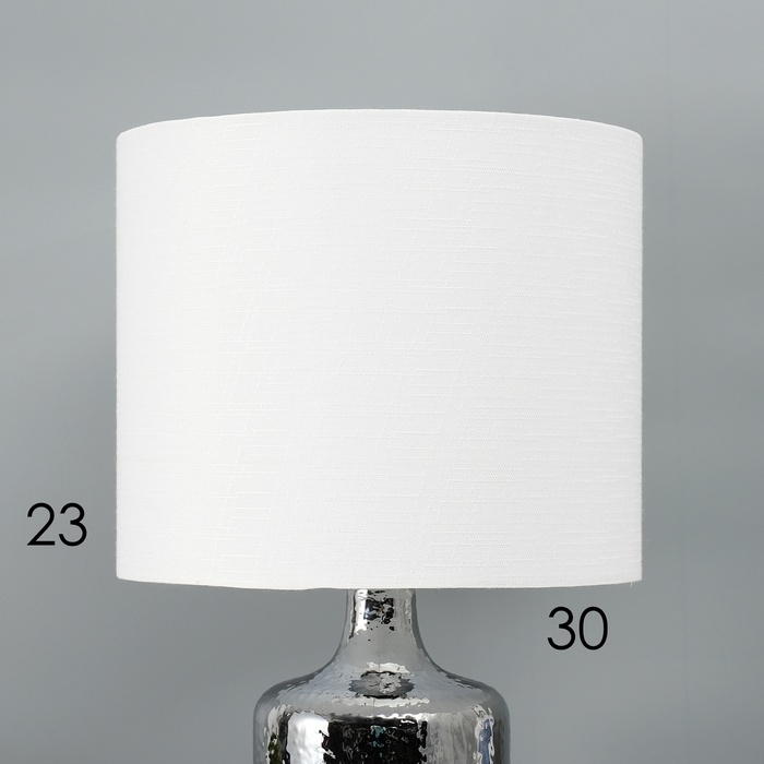 Настольная лампа с абажуром RISALUX «Слинг», Е27, 40 Вт, хром, 30×30×58 см Настольная лампа с абажуром RISALUX «Слинг», Е27, 40 Вт, хром, 30×30×58 см