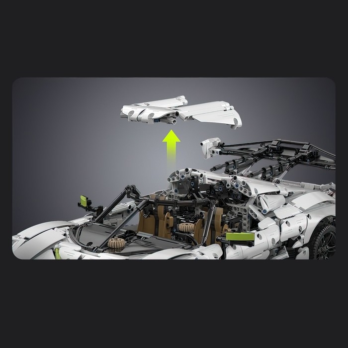 Конструктор Техно «Спорткар», 4346 деталей, масштаб 1:8 Конструктор Техно «Спорткар», 4346 деталей, масштаб 1:8