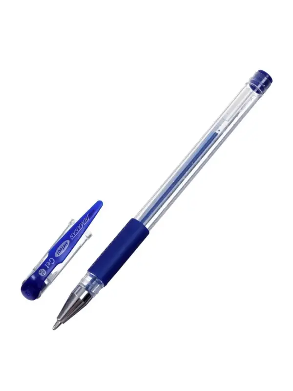 Набор гелевых ручек, 4 цвета, металлик, с резиновыми держателями, в блистере, МИКС