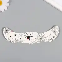 Переводная тату на тело чёрная «Веснушки. Паучки на паутине», 16×5 см