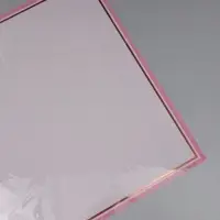 Пленка для цветов, "Двойная кайма", св. розовый, 57х57&plusmn;2 см