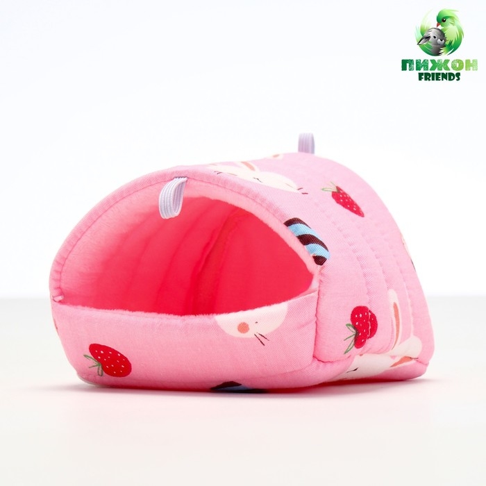 Домик для грызунов  Домик для грызунов "Кролик", розовый