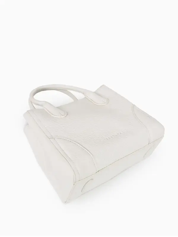 Сумка женская тоут TEXTURA на молнии, 25&times;7&times;21 см, однотонная, белая