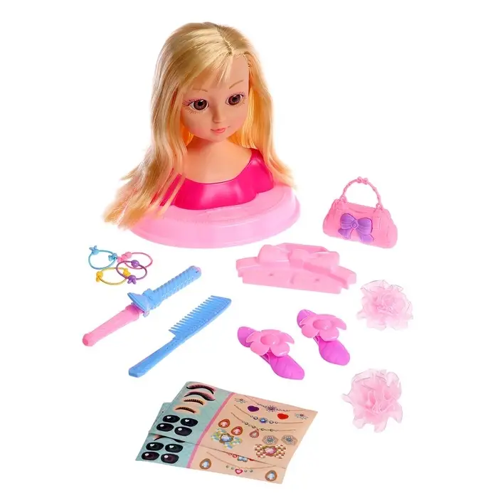 Кукла-манекен для создания причёсок &laquo;Стилист&raquo; с аксессуарами, МИКС