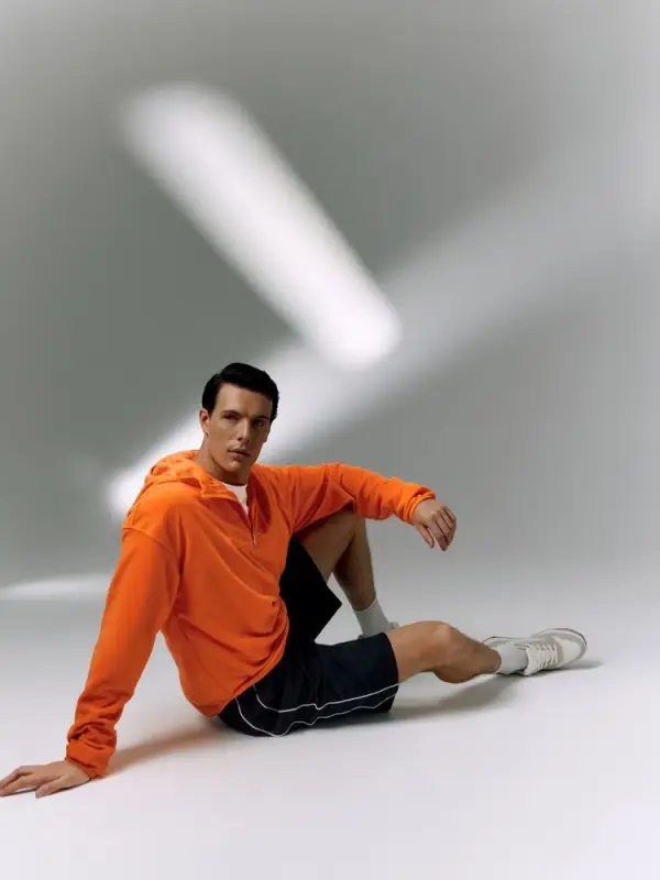 Анорак флисовый унисекс Fliska, оранжевый, размер M/L Анорак флисовый унисекс Fliska, оранжевый, размер M/L