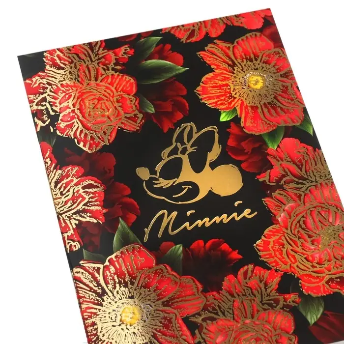 Блокнот А5, 40 листов, на скрепке, в точку, золотое тиснение, &laquo;Минни Маус&raquo;