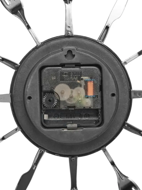 Часы настенные интерьерные &laquo;Вилки, ложки, поварешки&raquo;, серия: Кухня, бесшумные, плавный ход, 25&times;25 см, циферблат d=11 см, от батарейки 1&times;АА