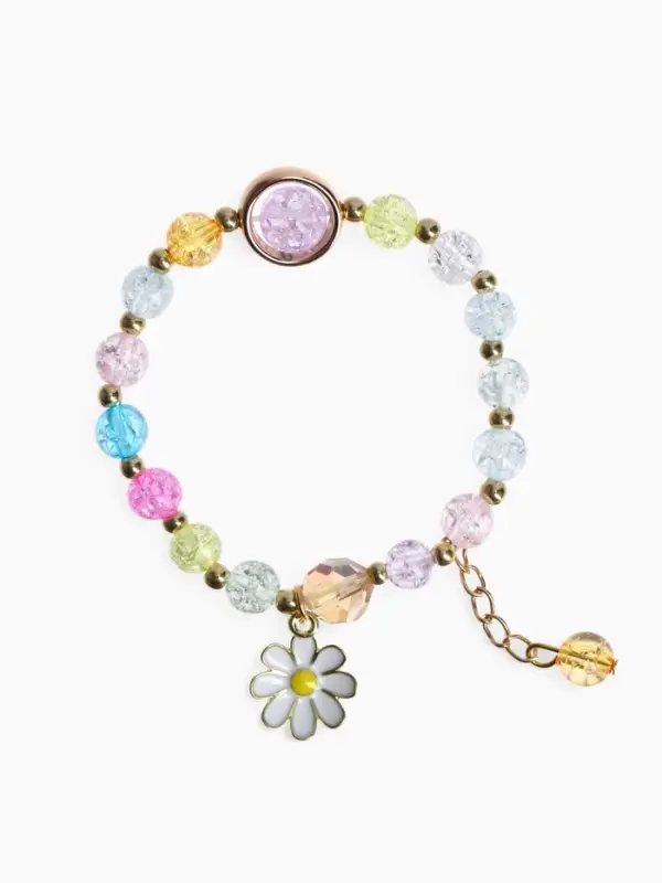 Браслет детский &laquo;Выбражулька. Ромашка&raquo;, цветной в золоте