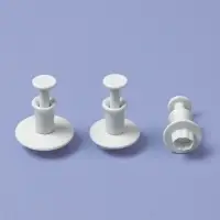 Плунжеры кондитерские &laquo;Облака&raquo;, набор 3 шт., пластик, белые