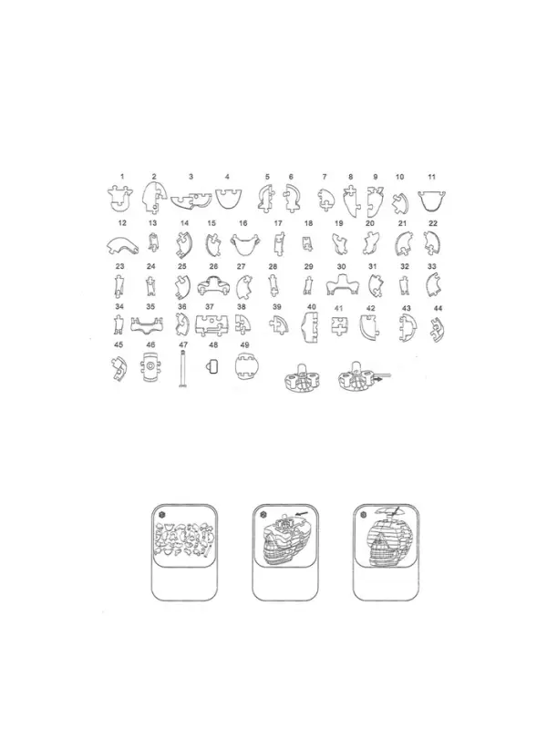 3D пазл кристаллический &laquo;Череп&raquo;, 49 деталей, световые эффекты, работает от батареек