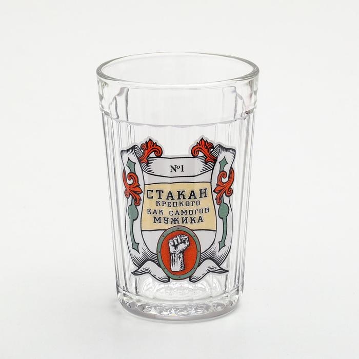 Стакан граненый «Мужик» Стакан граненый «Мужик»