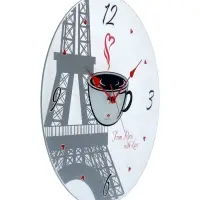 Часы настенные интерьерные &laquo;Париж&raquo;, d=39 см, прозрачные