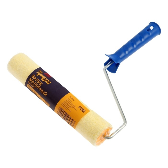 Валик ТУНДРА, велюр, 240 мм, рукоятка d=6 мм, D=42 мм, ворс 4 мм Валик ТУНДРА, велюр, 240 мм, рукоятка d=6 мм, D=42 мм, ворс 4 мм