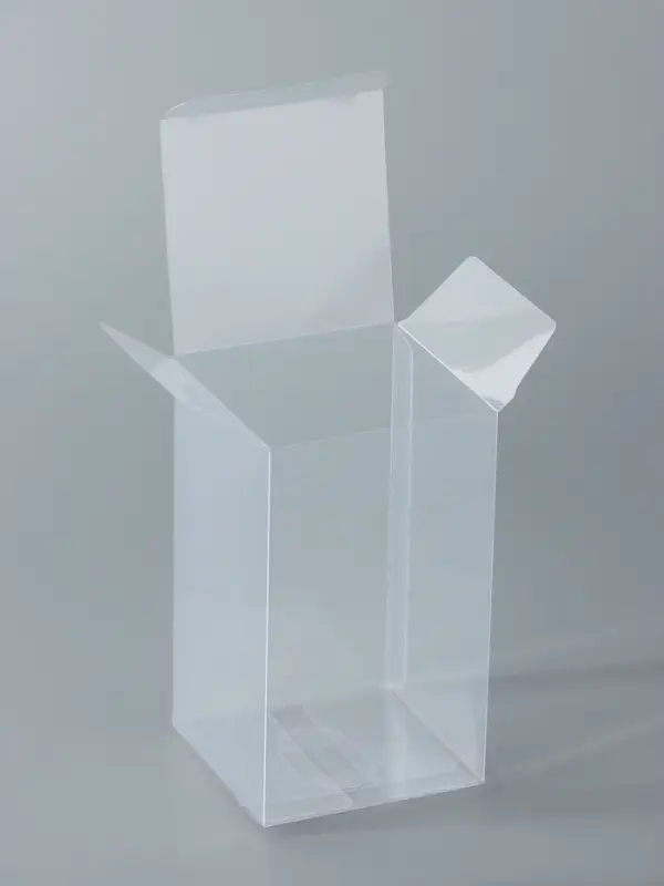 Складная прозрачная коробка из PVC, для упаковки подарков, 7&times;7&times;12 см