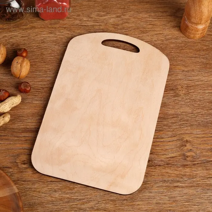 Доска разделочная большая "Любимая, с 8 марта! Париж" 27х18 см