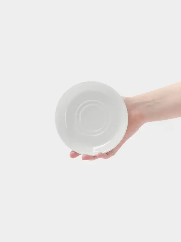 Блюдце Hanna Kn&ouml;vell, d=14.5 см, к чашке для супа 350 мл, фарфор, белое