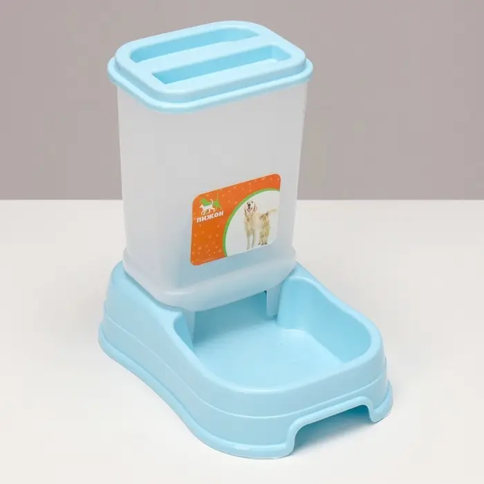 Автокормушка 1,5 л, 23,5 х 16 х 24 см, голубая Автокормушка 1,5 л, 23,5 х 16 х 24 см, голубая