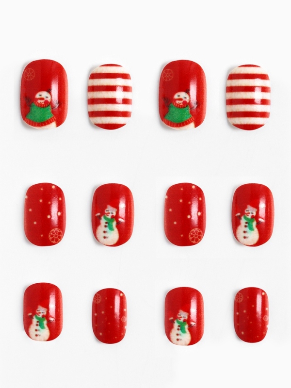 Детские накладные ногти на новый год «Новогодняя сказка», 12 шт Детские накладные ногти на новый год «Новогодняя сказка», 12 шт