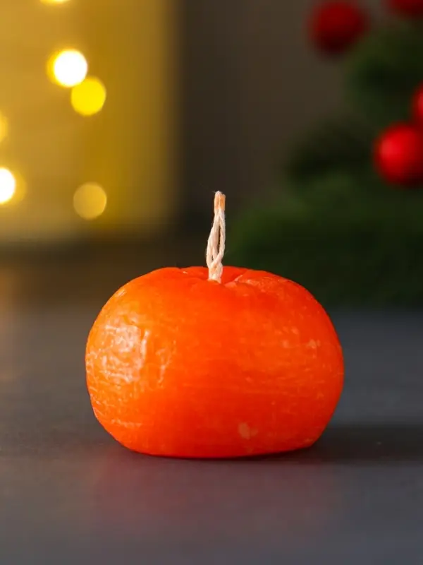 Свеча  Свеча "Мандарин маленький" 42*29 мм арома