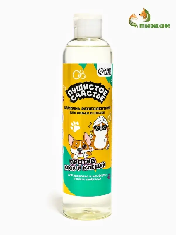 Шампунь для собак и кошек, репелентный, 250 мл