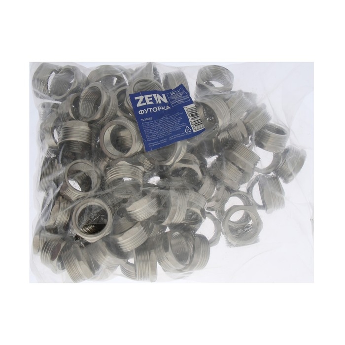 Футорка ZEIN engr, 3/4 Футорка ZEIN engr, 3/4" х 1", внутренняя/наружная резьба, нержавеющая сталь