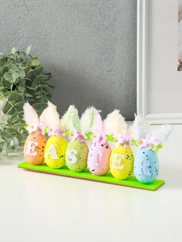 Подвеска декоративная Подвеска декоративная "Яички с зайчьими ушками" 23х3,5х11 см