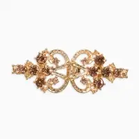 Зажим для кардигана "Ажур", пика, цвет золотой в золоте Зажим для кардигана "Ажур", пика, цвет золотой в золоте