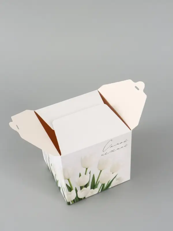 Коробка подарочная складная &laquo;Самой нежной&raquo;, 12&times;12&times;12 см