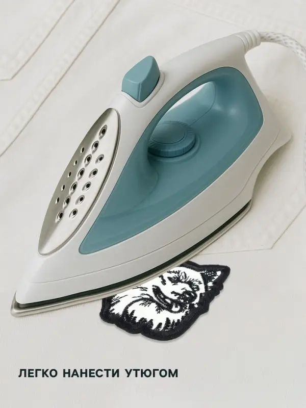 Термоаппликация «Волк», 7×6 см, разноцветная Термоаппликация «Волк», 7×6 см, разноцветная