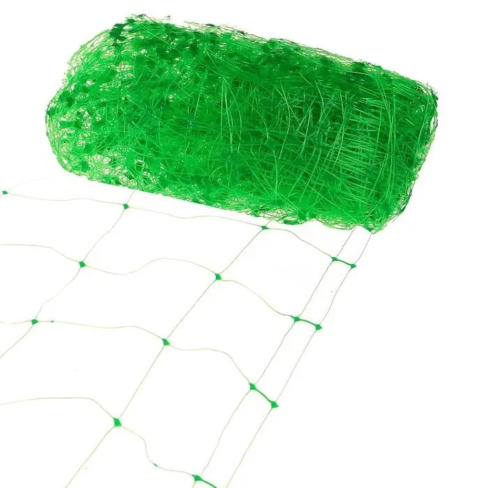 Сетка садовая, шпалерная, мягкая, 2 &times; 10 м, ячейка 15 &times; 17 см, пластиковая, зелёная, Greengo