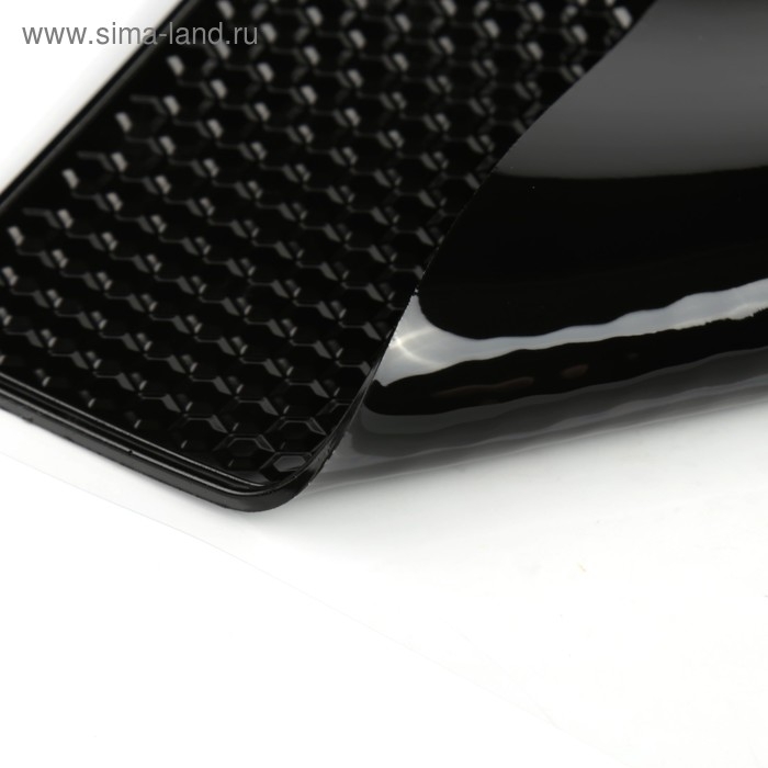 Коврик противоскользящий, мелкие соты, 18×12 см, черный Коврик противоскользящий, мелкие соты, 18×12 см, черный