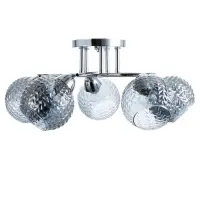 Светильник потолочный BayerLux &laquo;Эрион&raquo;, люстра 5хЕ27, 40 Вт, хром, 56&times;56&times;22 см