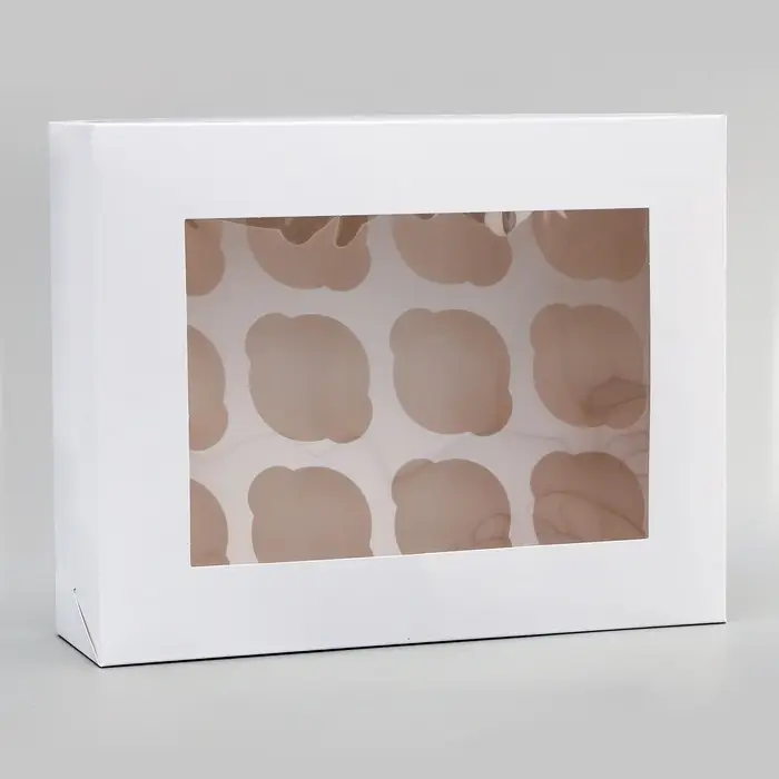 Коробка для 12 капкейков с окном, 32.5&times;25.5&times;10 см