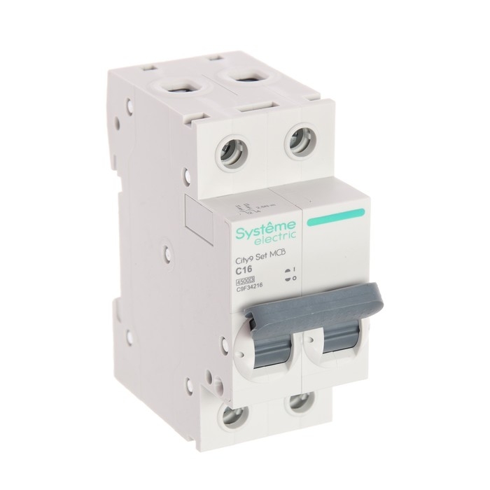 Автоматический выключатель SE City9 Set, С, 16 А, 2P, 4.5 kA, 230 В Автоматический выключатель SE City9 Set, С, 16 А, 2P, 4.5 kA, 230 В