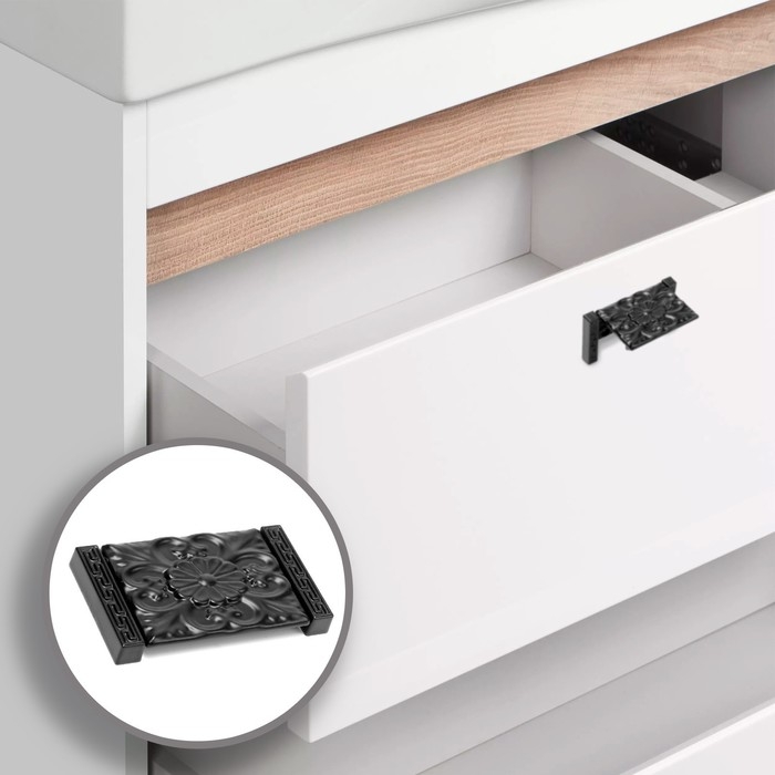 Ручка-кнопка CAPPIO RK131, мебельная, цвет черный, 8 шт. Ручка-кнопка CAPPIO RK131, мебельная, цвет черный, 8 шт.