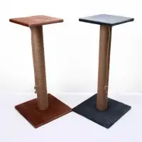 Когтеточка, 40&times;40&times;84 см, с высоким и толстым столбиком и площадкой, джут, МИКС
