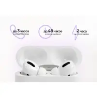 Наушники TWS беспроводные, Windigo Pro 2, вакуумные, Bluetooth 5.0, 45/500 мАч, с шумоподавлением, белые