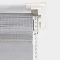 Штора рулонная 50х160см "День и Ночь" (по полотну 46х160см), цвет стальной