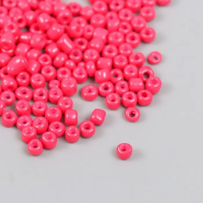 Бисер круглый 6/0 в бутылочке " Коралл" 20 гр